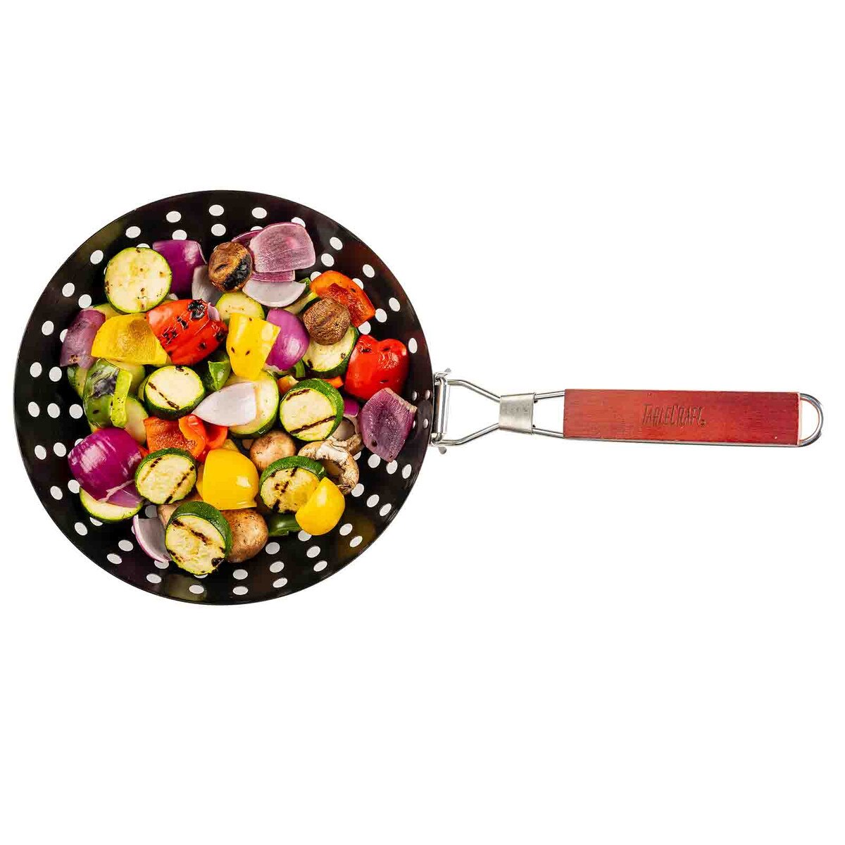 TableCraft Round Grilling Wok With Handle - Image 3