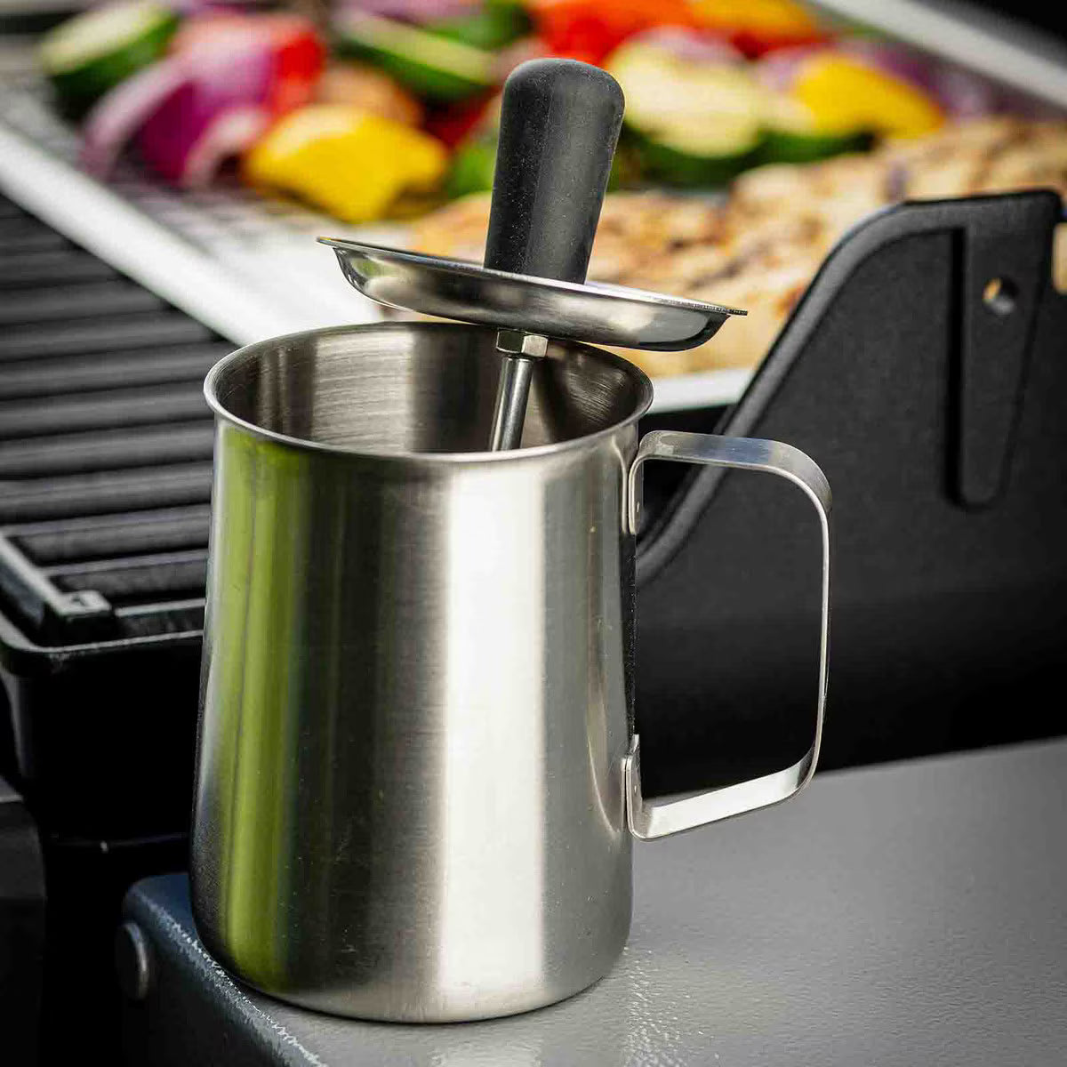 TableCraft 16 oz Sauce Pot With Silicone Basting Brush - Image 16
