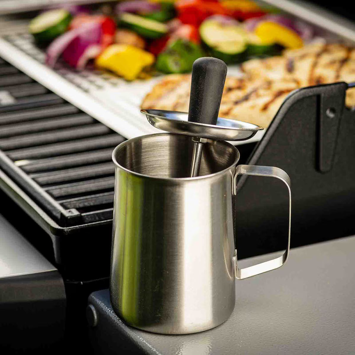 TableCraft 16 oz Sauce Pot With Silicone Basting Brush - Image 17