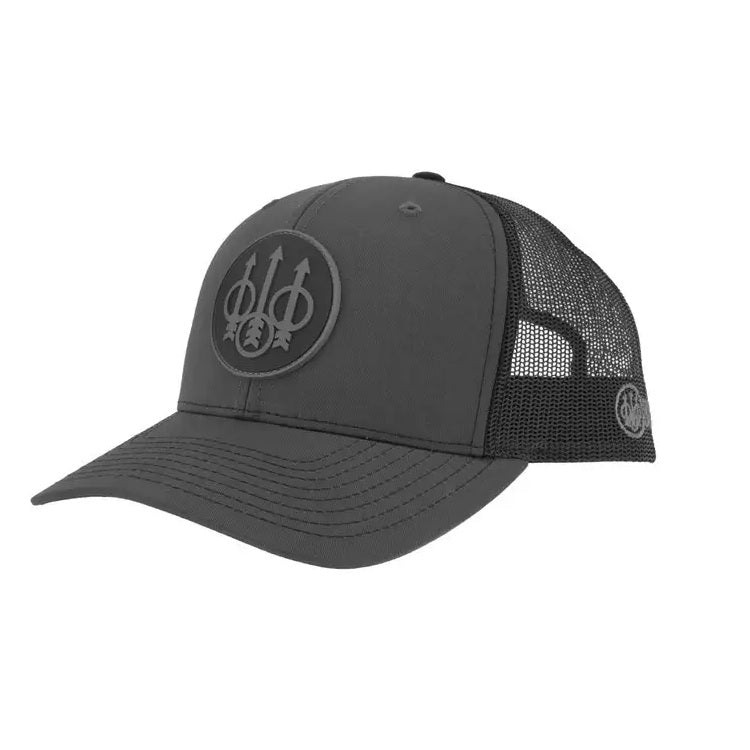 Beretta JS Trucker Hat Richardson snapback with rubber Trident logo patch