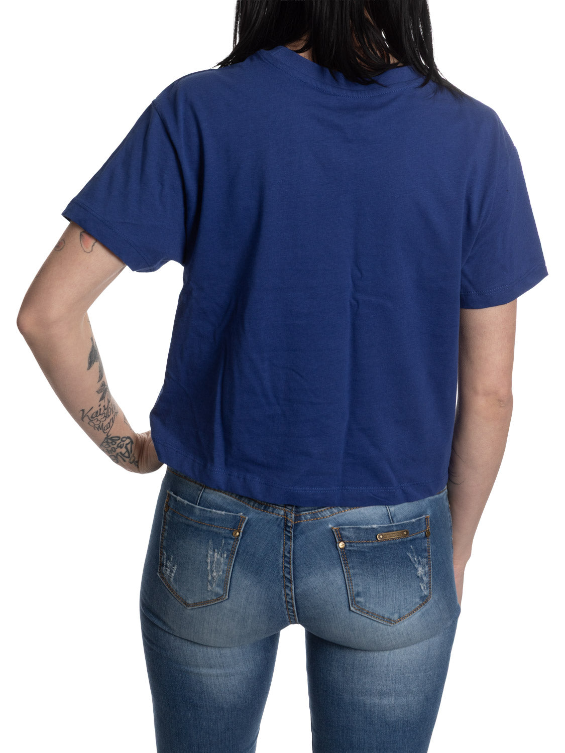 Toronto Blue Jays Throwback Arch Crop T-Shirt