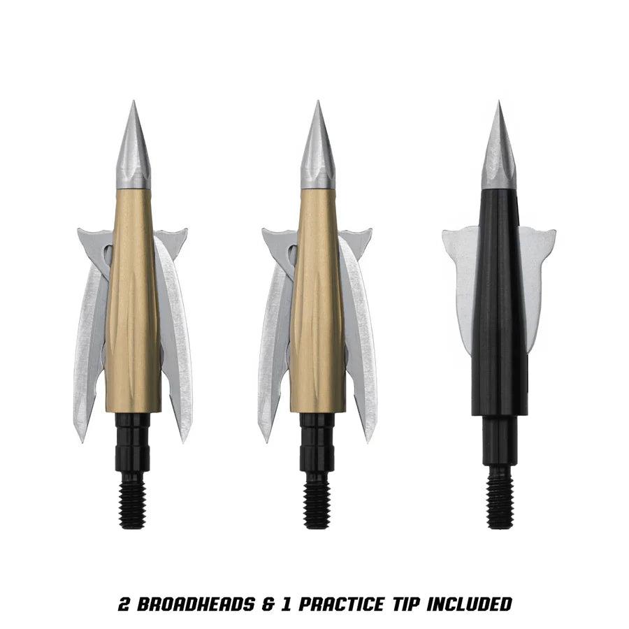 Beast Broadheads Archery - 2 pack + Practice Tip