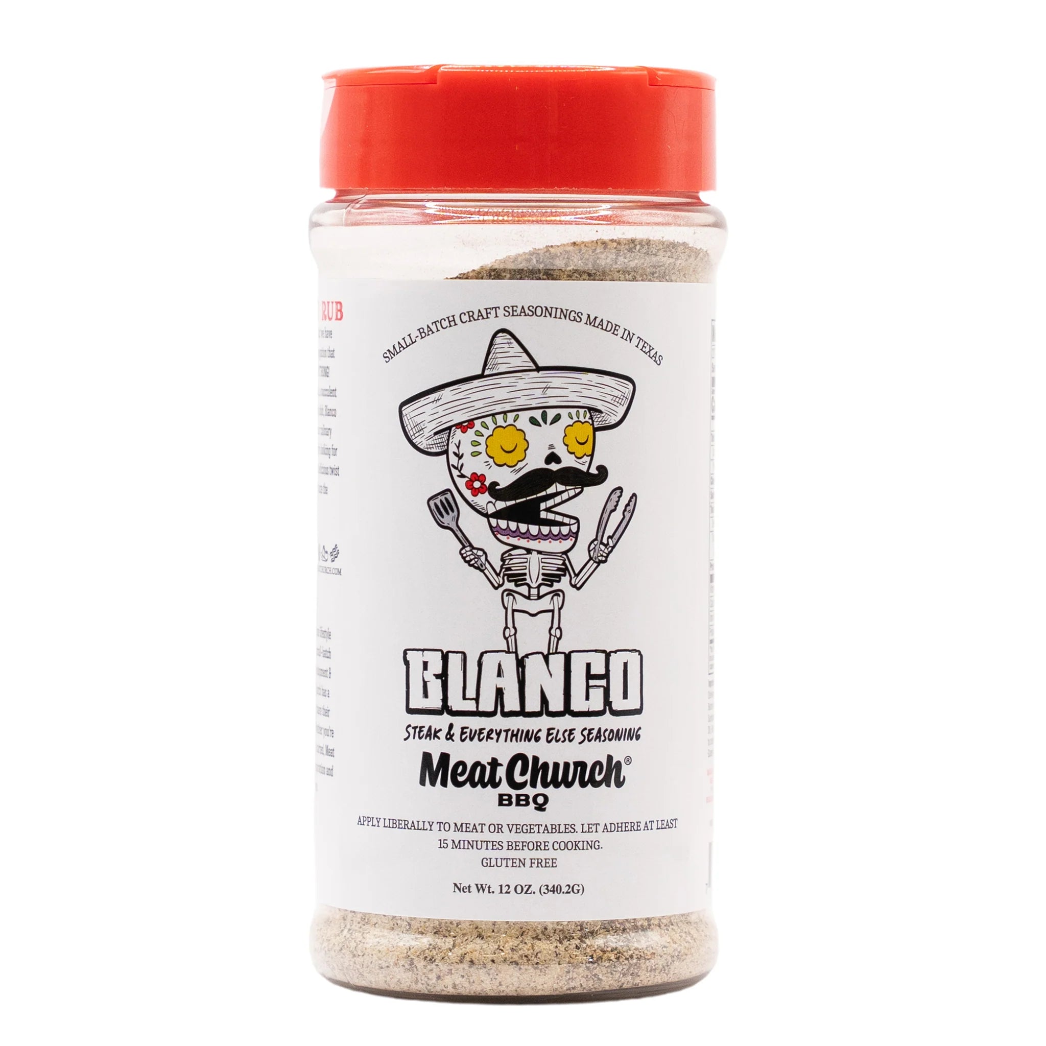 Meat Church BLANCO Steak & Everything Else Seasoning 12 oz all-purpose Texas BBQ rub