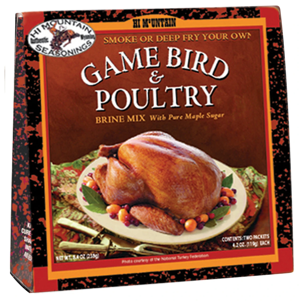 Hi Mountain Game Bird & Poultry Brine Mix 13 oz for turkey chicken and wild game birds