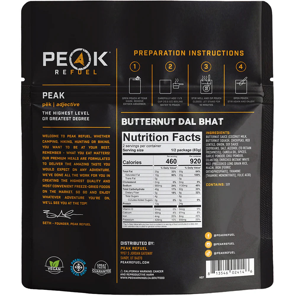 Peak Refuel Butternut Dal Bhat - Image 2