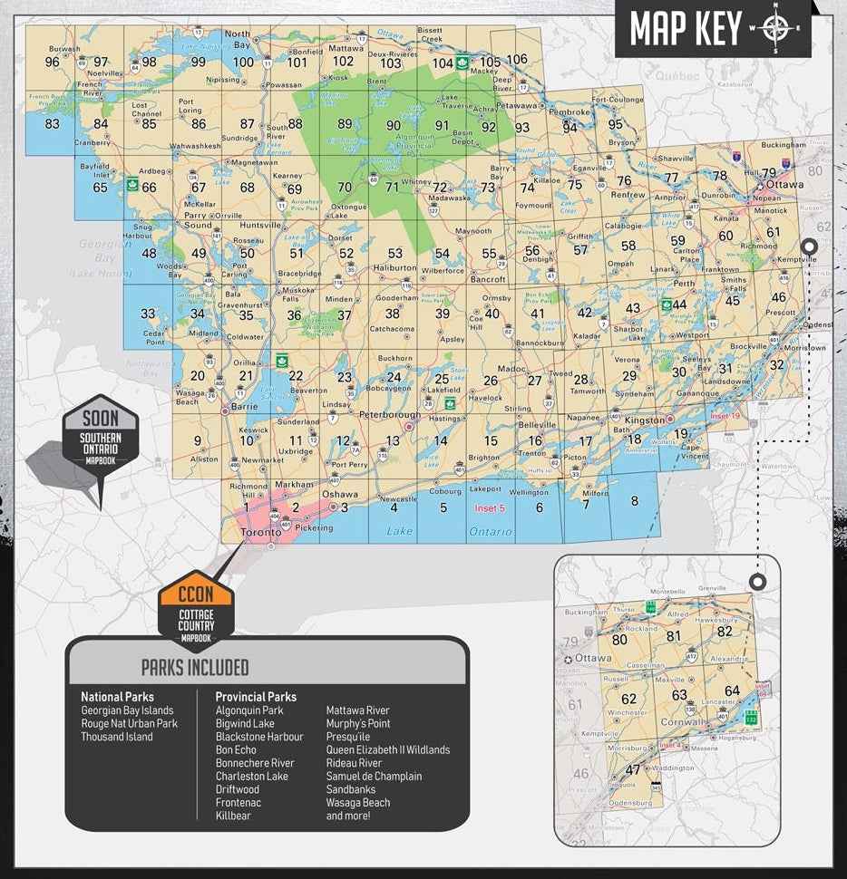 Backroad Maps Cottage Country Ontario Backroad Mapbook