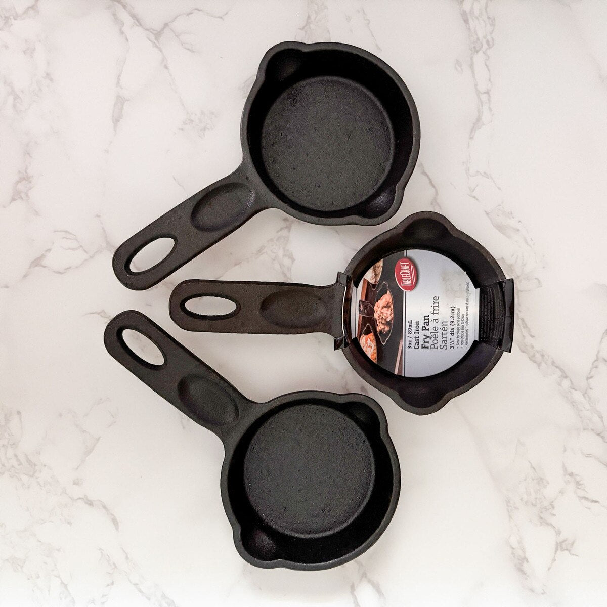TableCraft Cast Iron Cookware 4' Round Mini Skillet - Image 6