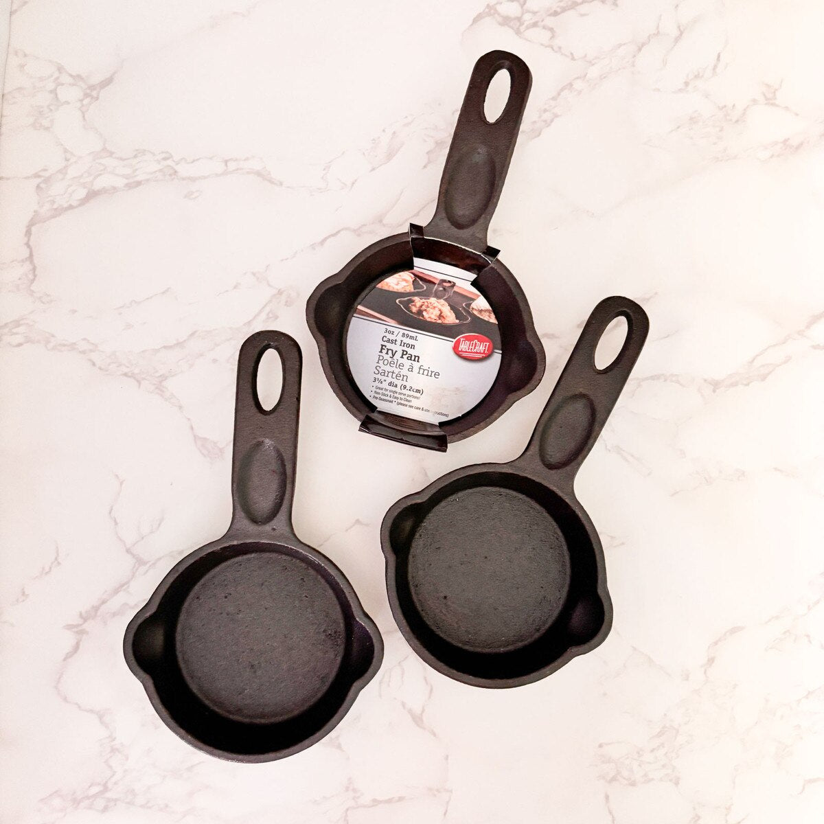 TableCraft Cast Iron Cookware 4' Round Mini Skillet - Image 7