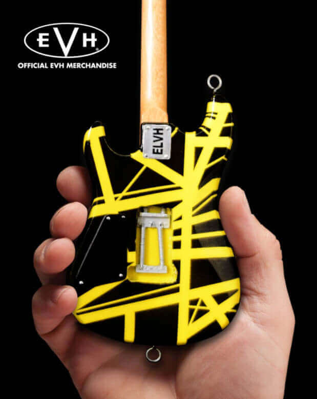 EVH Black & Yellow VH2 "Bumblebee" Eddie Van Halen Mini Guitar Replica Collectible