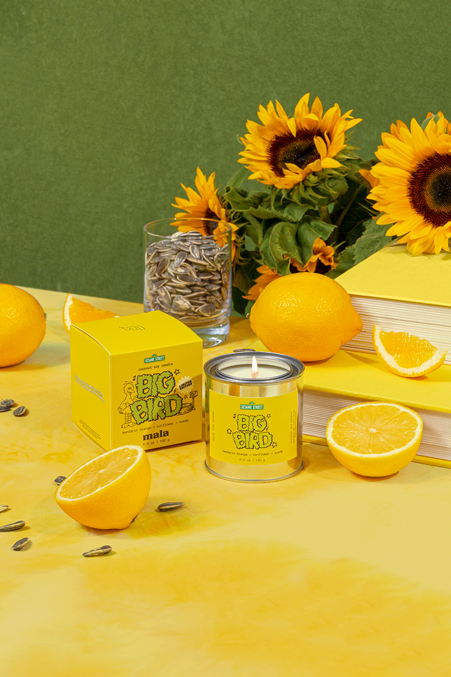 Mala the Brand Sesame Street x Mala: Big Bird | Mandarin Orange + Sunflower + Suede