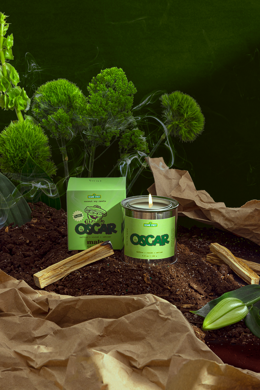 Mala the Brand Sesame Street x Mala: Oscar | Saffron + Violet + Vetiver
