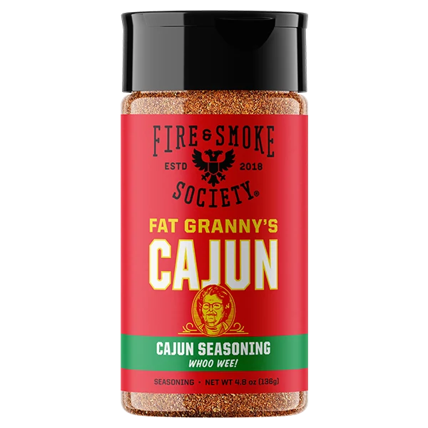 Fire & Smoke Society Fat Granny's Cajun Steak Seasoning 4.8 oz Louisiana spice blend