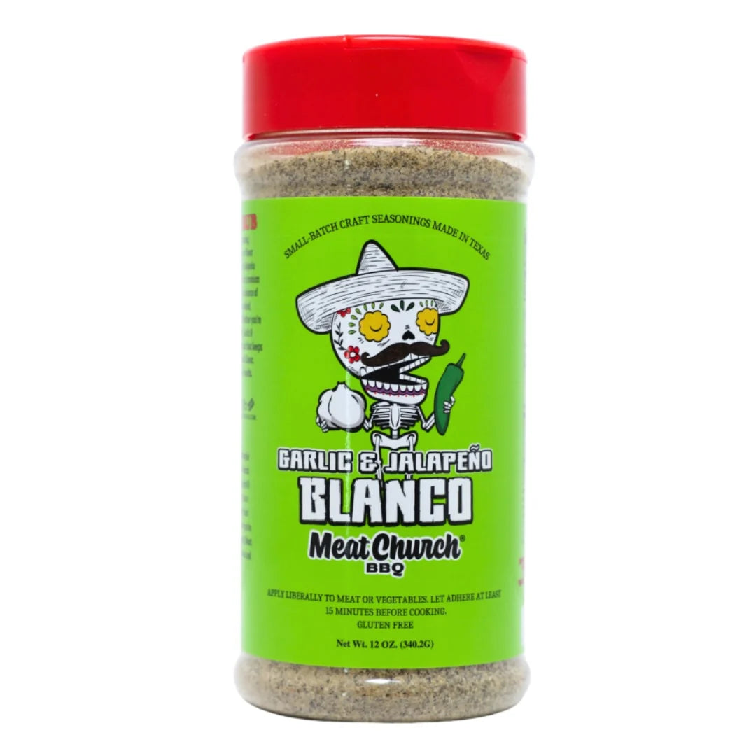 Meat Church Garlic & Jalapeño BLANCO Seasoning 12 oz garlic jalapeño BBQ rub
