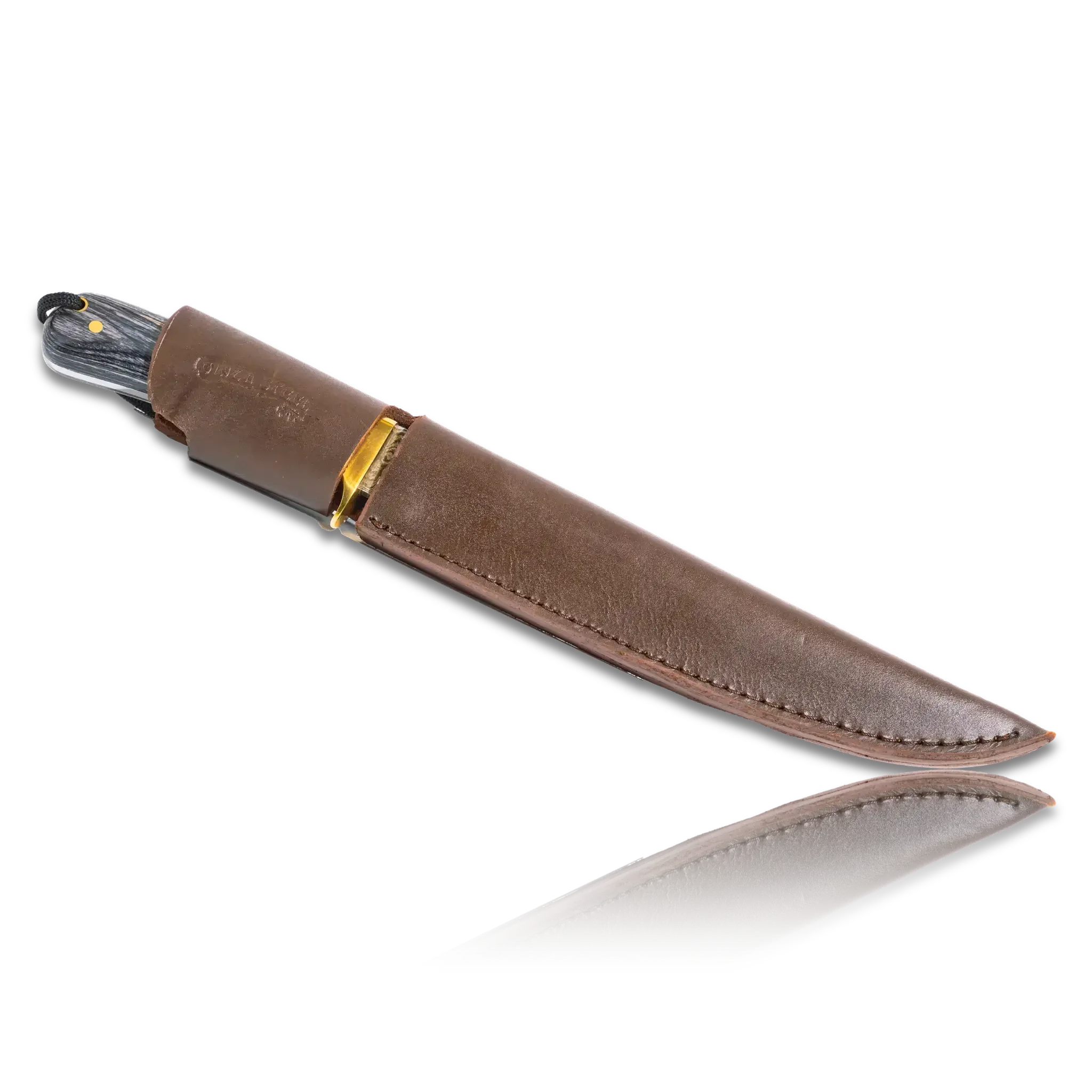 Ginza Steel HATIF Bowie Knife 8 inch blade with Original leather Sheath