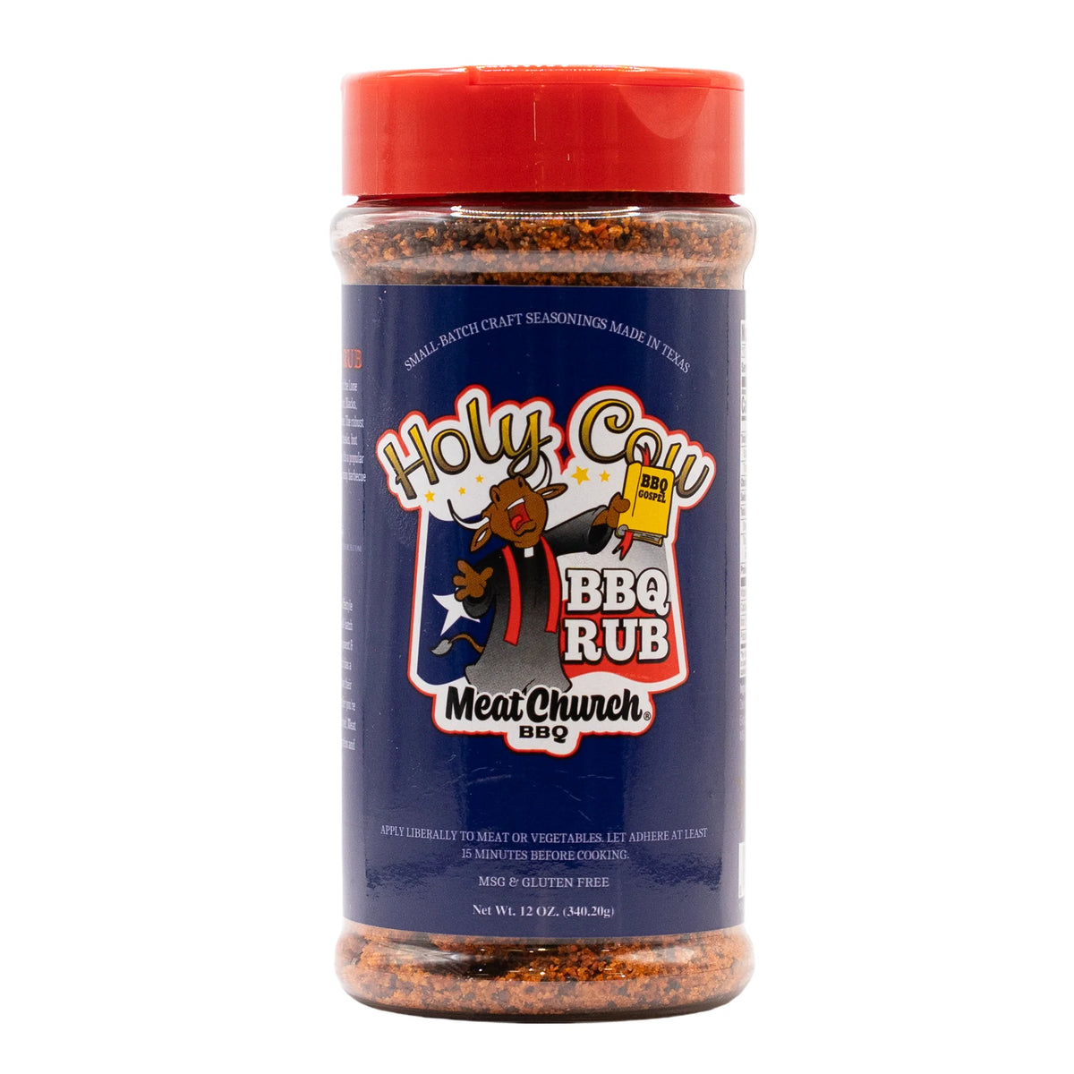 Meat Church Holy Cow BBQ Rub 12 oz Texas-style brisket beef seasoning