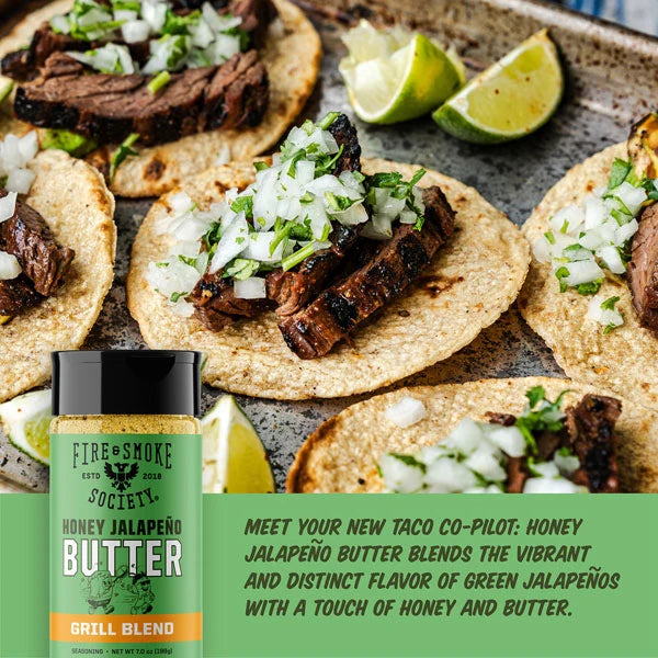 Fire & Smoke Society Honey Jalapeño Butter Seasoning – 7 oz - Image 3