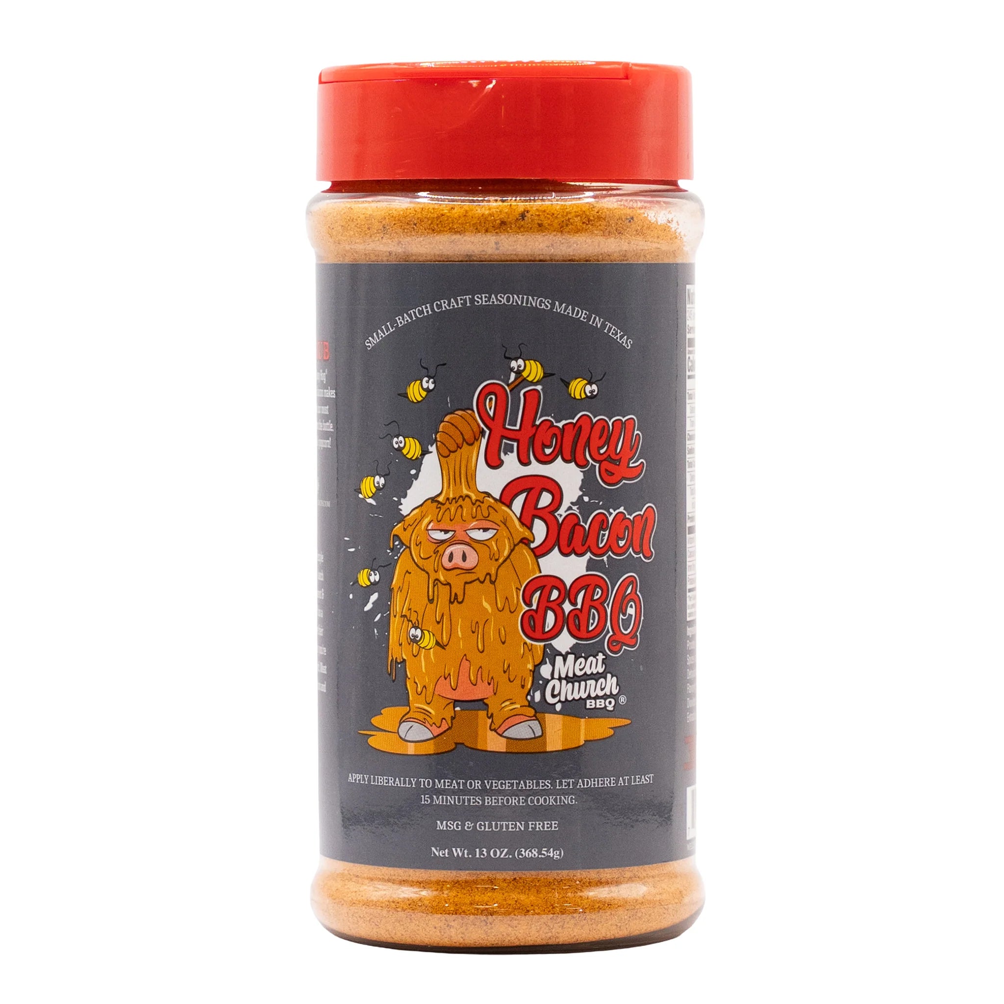 Meat Church Honey Bacon BBQ Rub 13 oz sweet honey bacon seasoning for chicken ribs and fish
