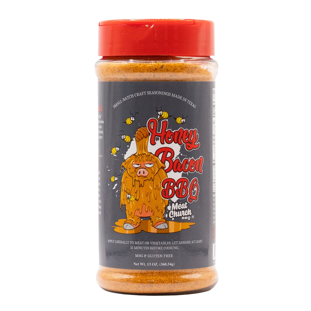 Meat Church Honey Bacon BBQ Rub 13 oz sweet honey bacon seasoning for chicken ribs and fish