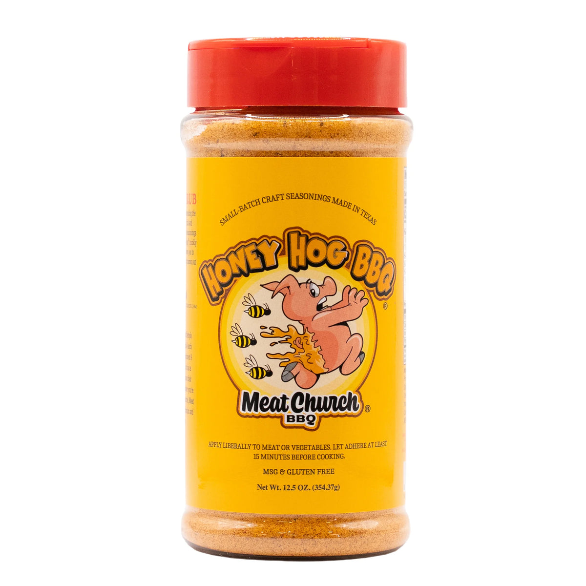 Meat Church Honey Hog BBQ Rub 12.5 oz sweet honey seasoning for pork ribs and pulled pork