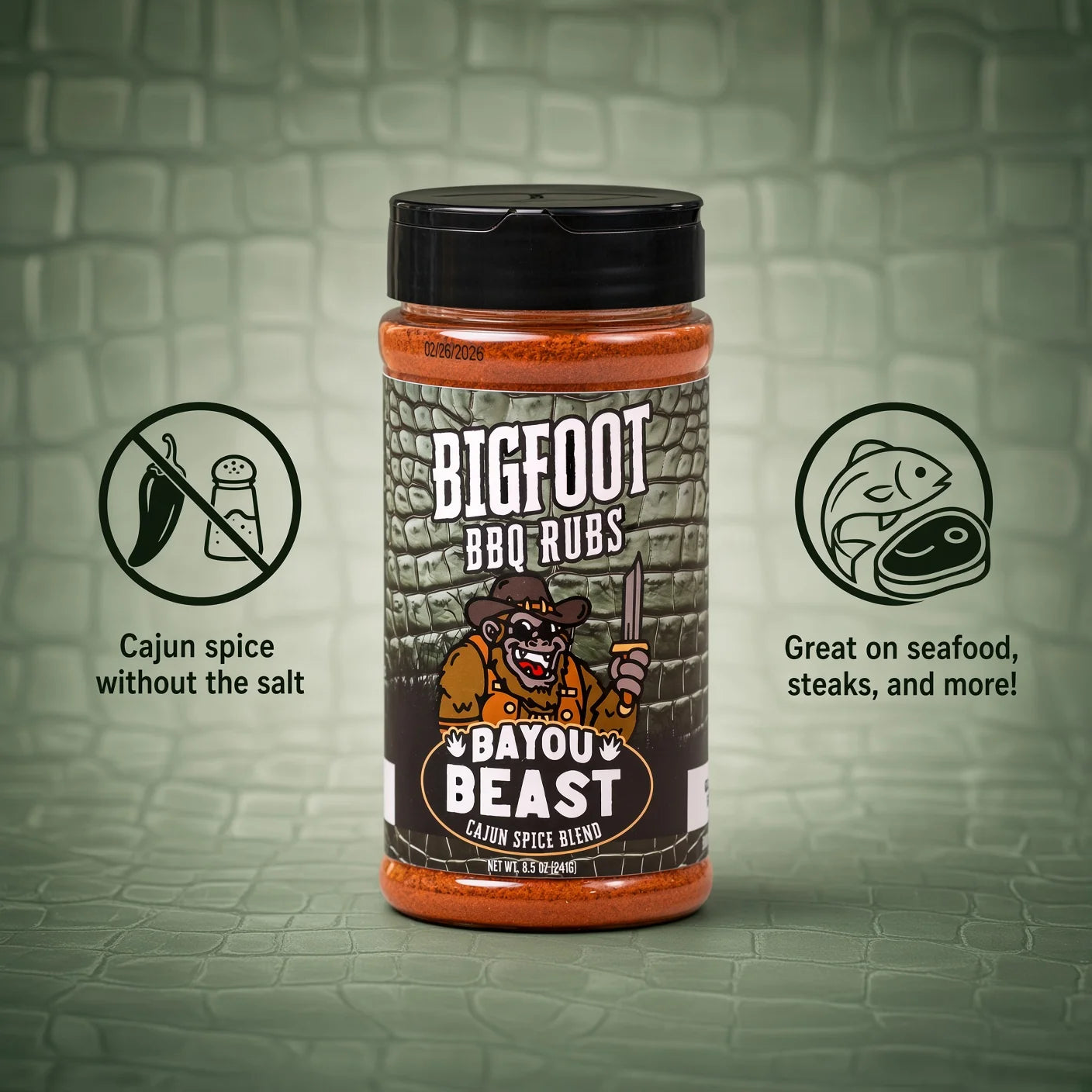 Bigfoot BBQ Rubs Bayou Beast Cajun Spice Blend - Image 4