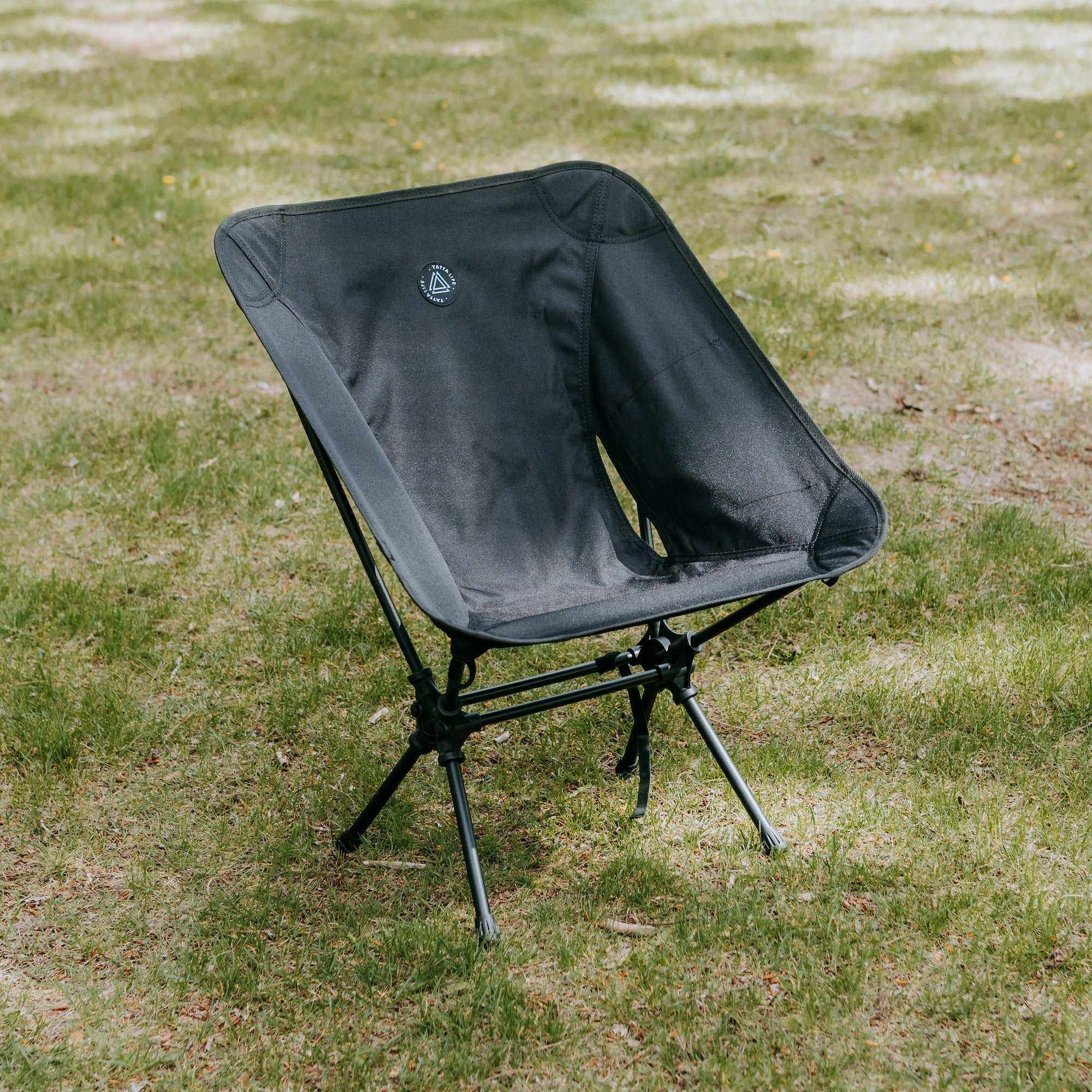 Low Back Ultralight Folding Camping Chairs With Storage Pouch - Khaki - Image 16