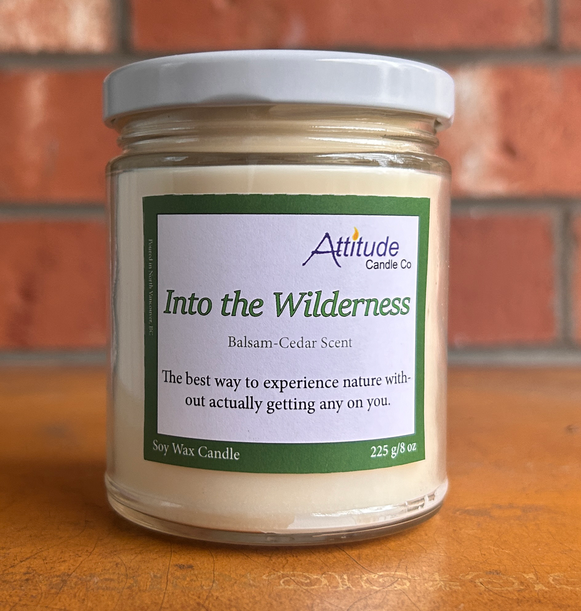 Attitude Candle Co. Into the Wilderness - Balsam and Cedar Scented Candle