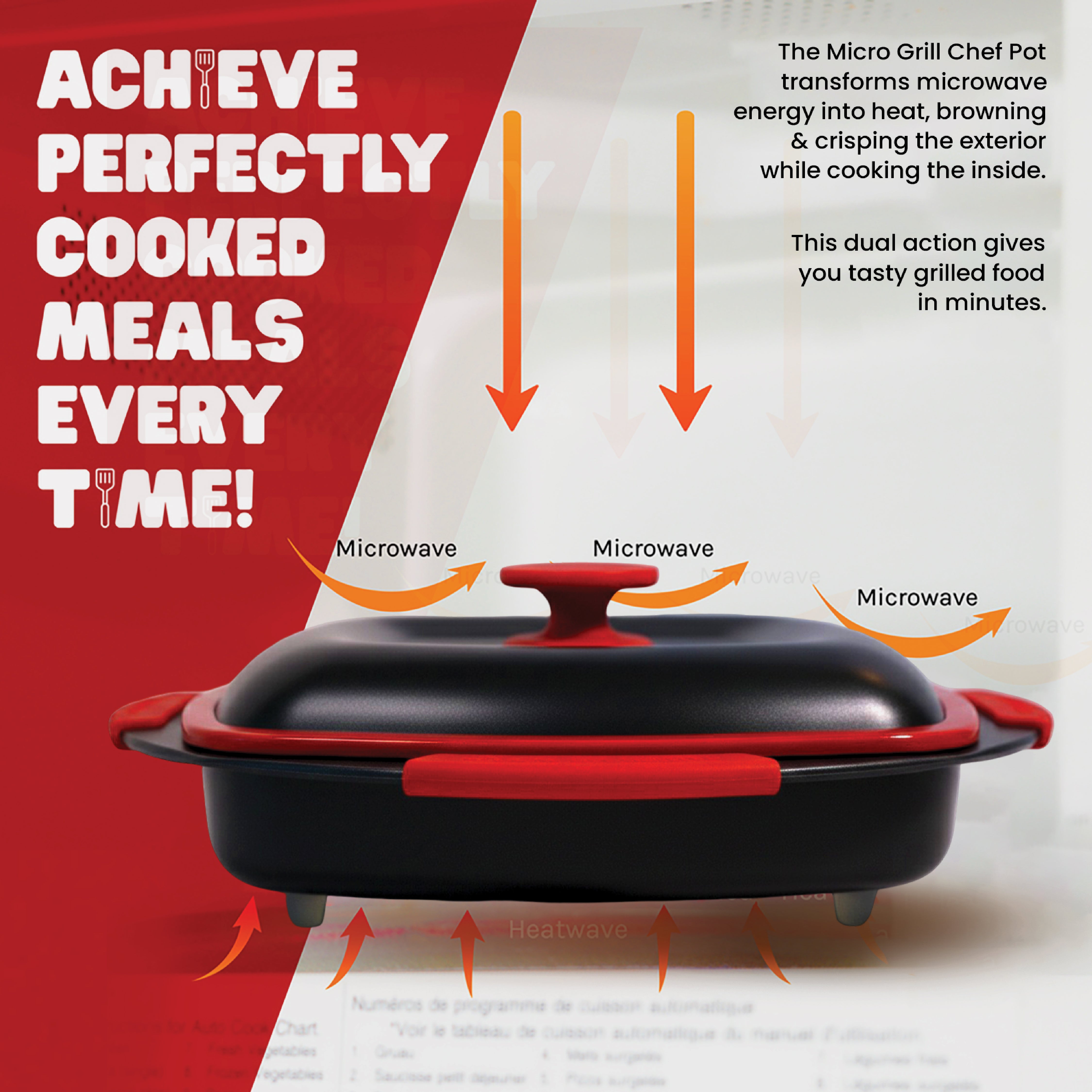 Micro Grill Chef Pot™ Microwave Cooking Pot – Versatile Microwave Food Cooker with Lid – Microwave Safe Steamer & Soup Pot – BPA-Free, Dishwasher Safe, Ideal for Fast Meals & Healthy Cooking - Image 6
