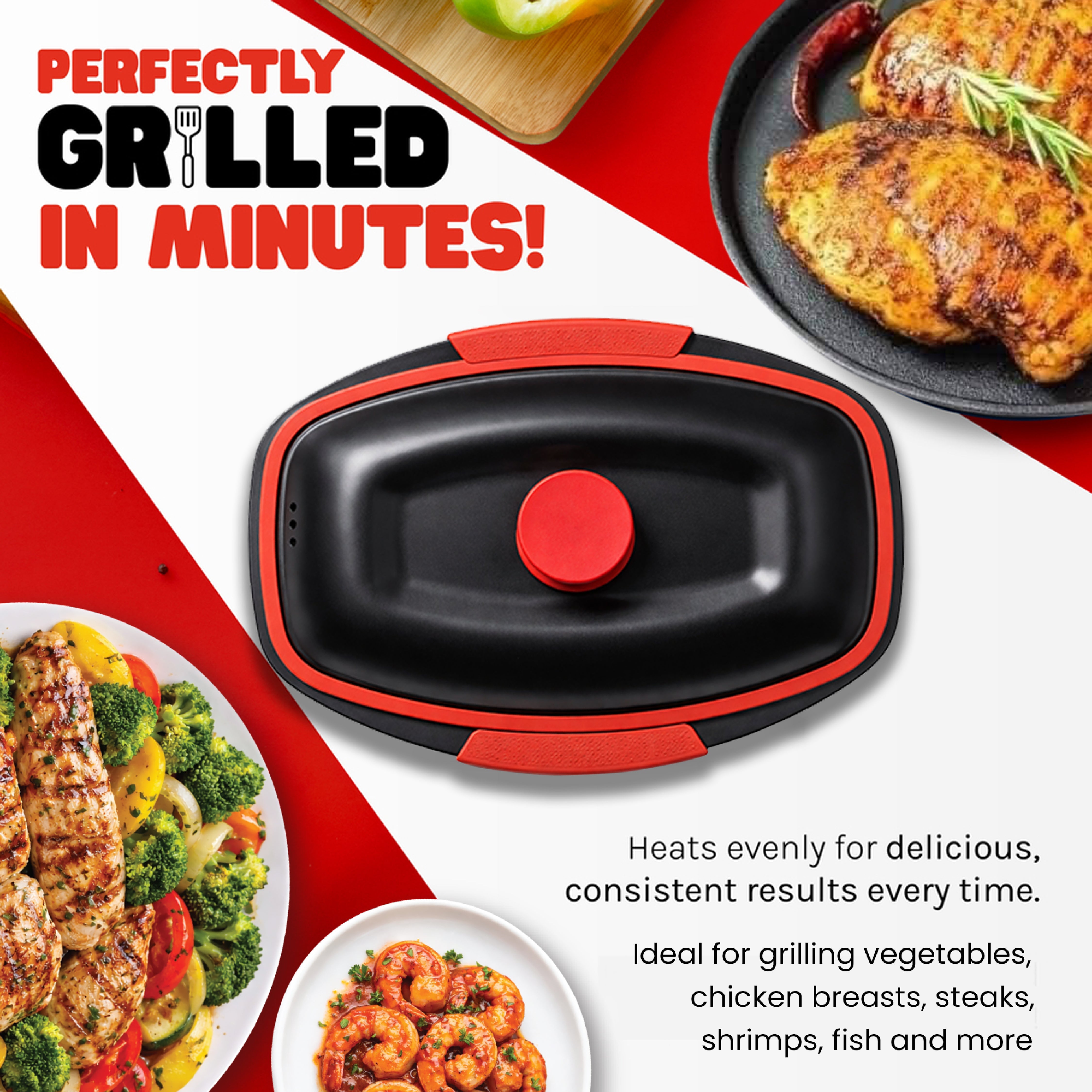 Micro Grill Chef Pot™ Microwave Cooking Pot – Versatile Microwave Food Cooker with Lid – Microwave Safe Steamer & Soup Pot – BPA-Free, Dishwasher Safe, Ideal for Fast Meals & Healthy Cooking - Image 4