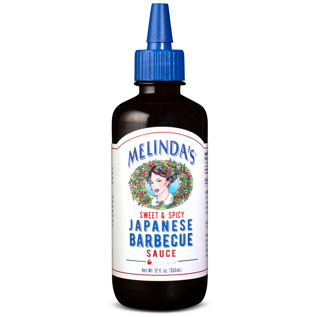 Melinda's Japanese BBQ sauce with sweet savory umami flavor for grilling marinating and stir fries