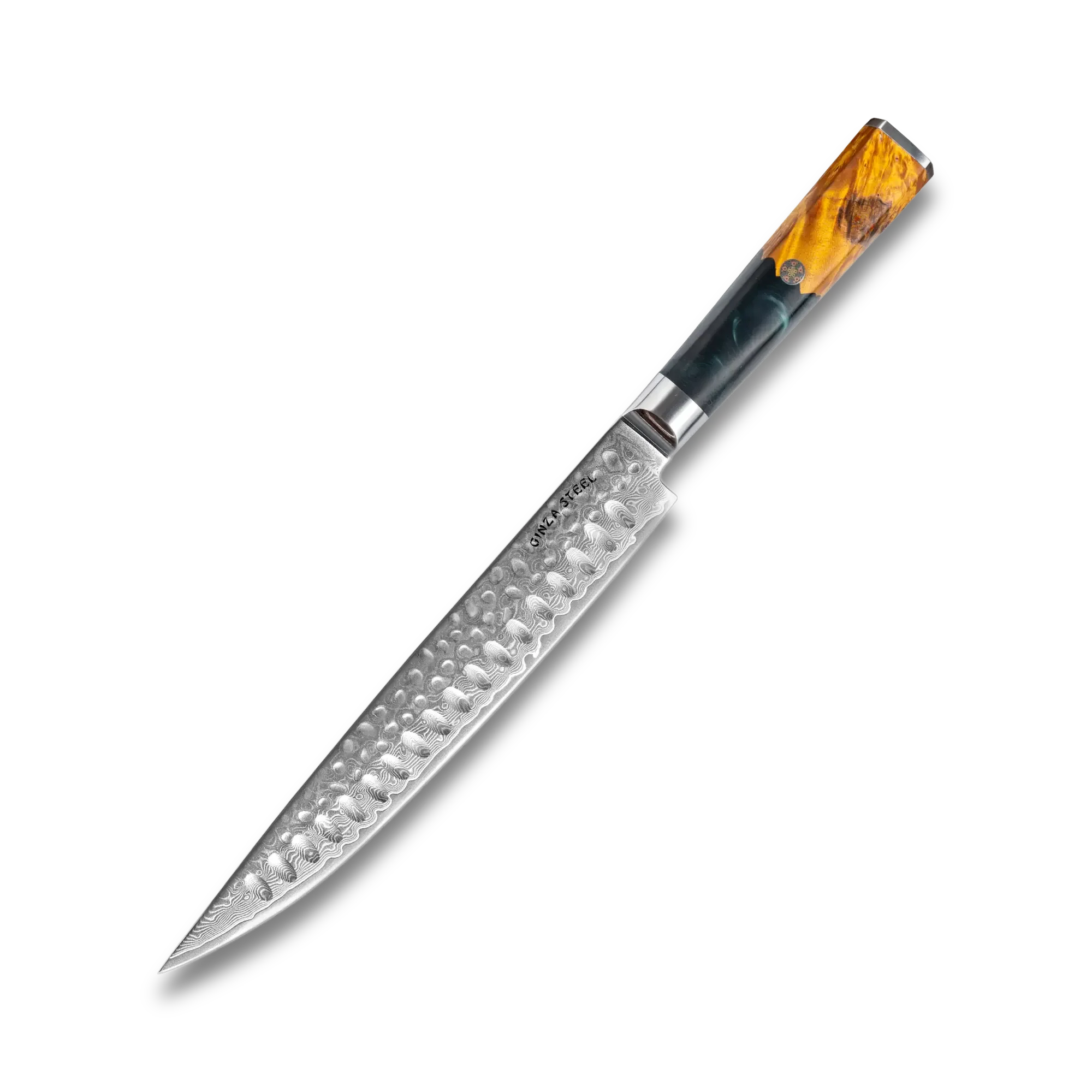 Kaze Katana 9″ Carving Knife | Damascus Steel by Ginza Steel - Image 2