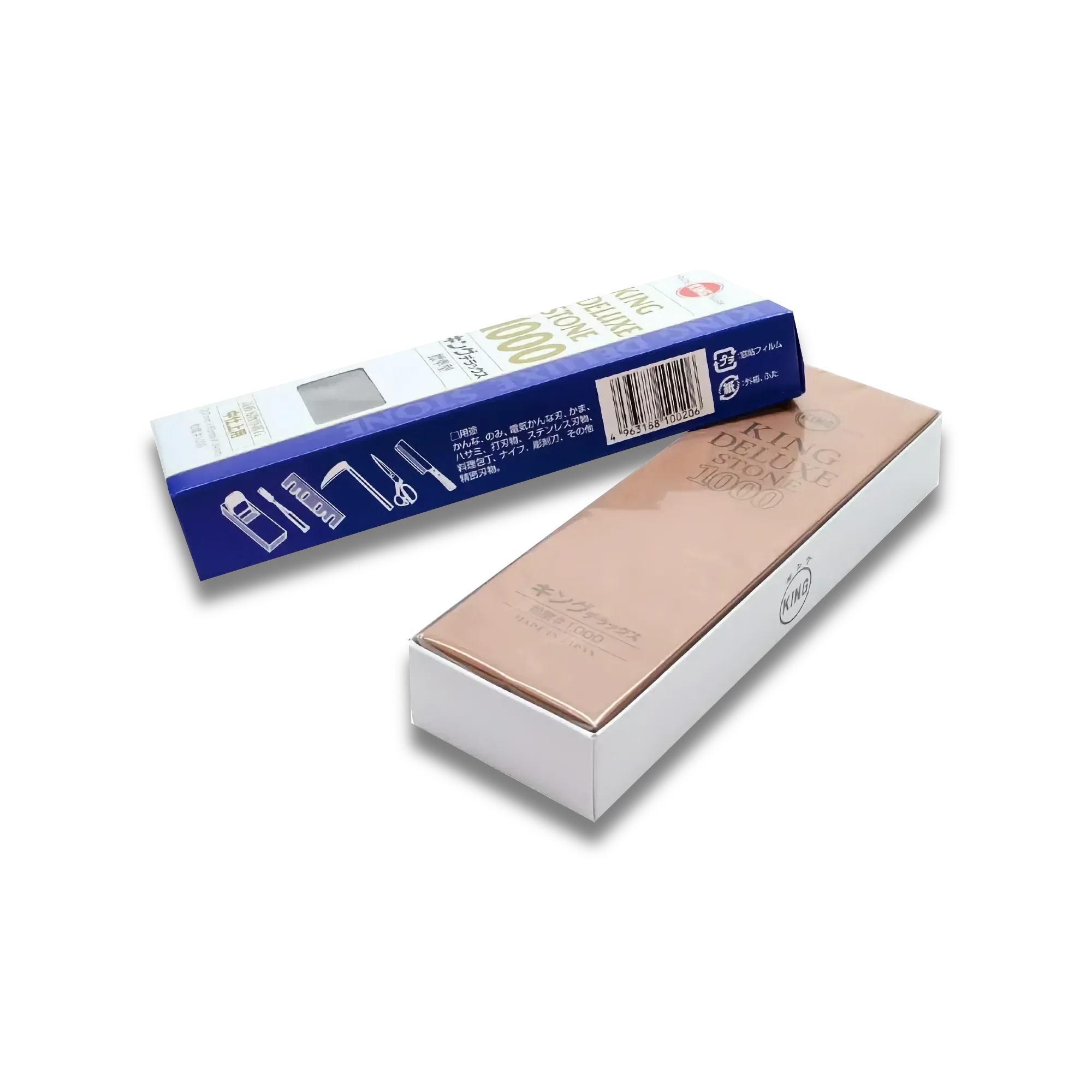 King Deluxe 1000 Grit Sharpening Stone – Medium Grit Whetstone – Made in Japan