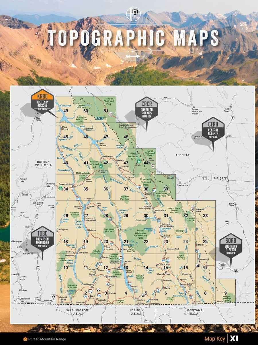 Backroad Maps Kootenay Rockies BC Backroad Mapbook