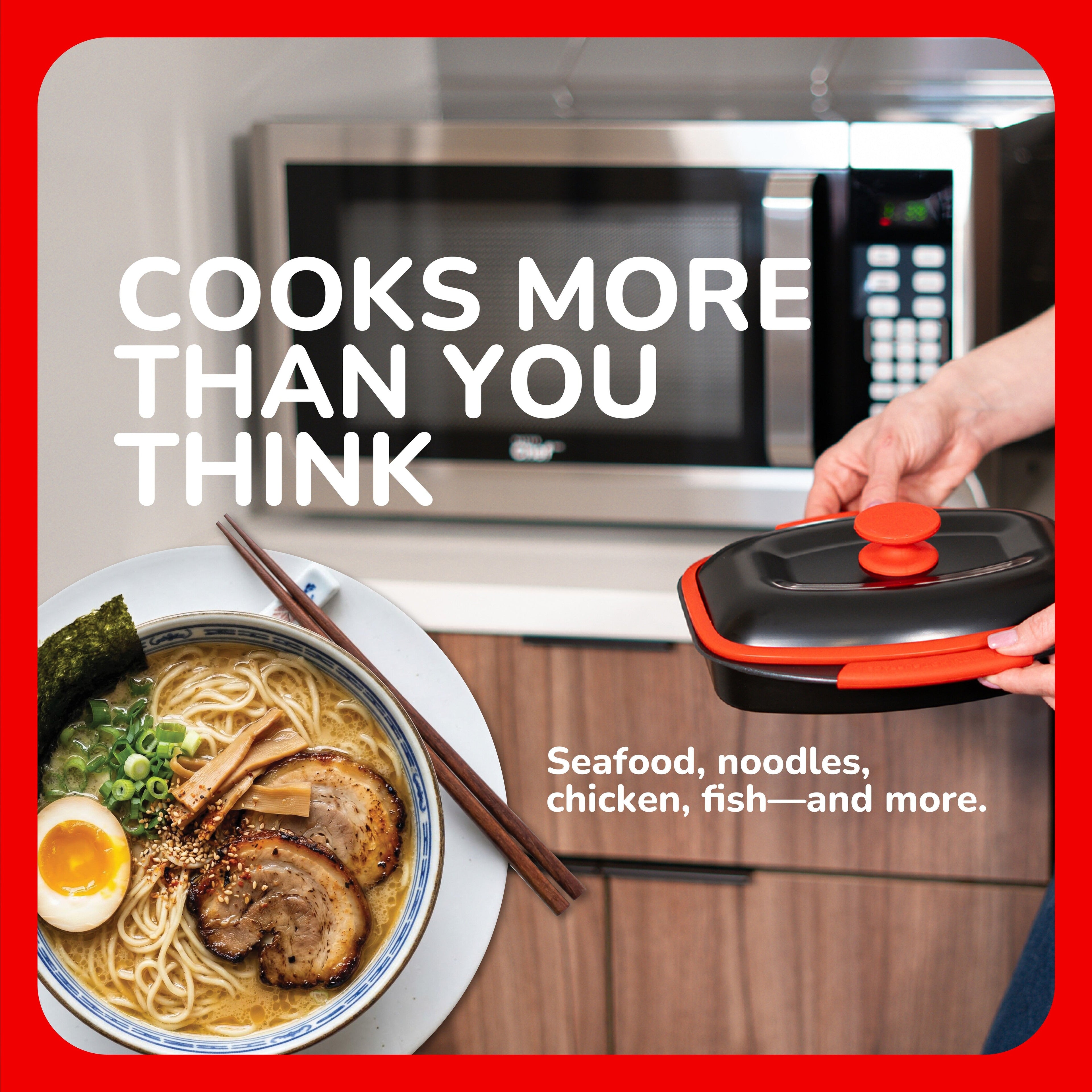 Micro Grill Chef Pot™ Microwave Cooking Pot – Versatile Microwave Food Cooker with Lid – Microwave Safe Steamer & Soup Pot – BPA-Free, Dishwasher Safe, Ideal for Fast Meals & Healthy Cooking