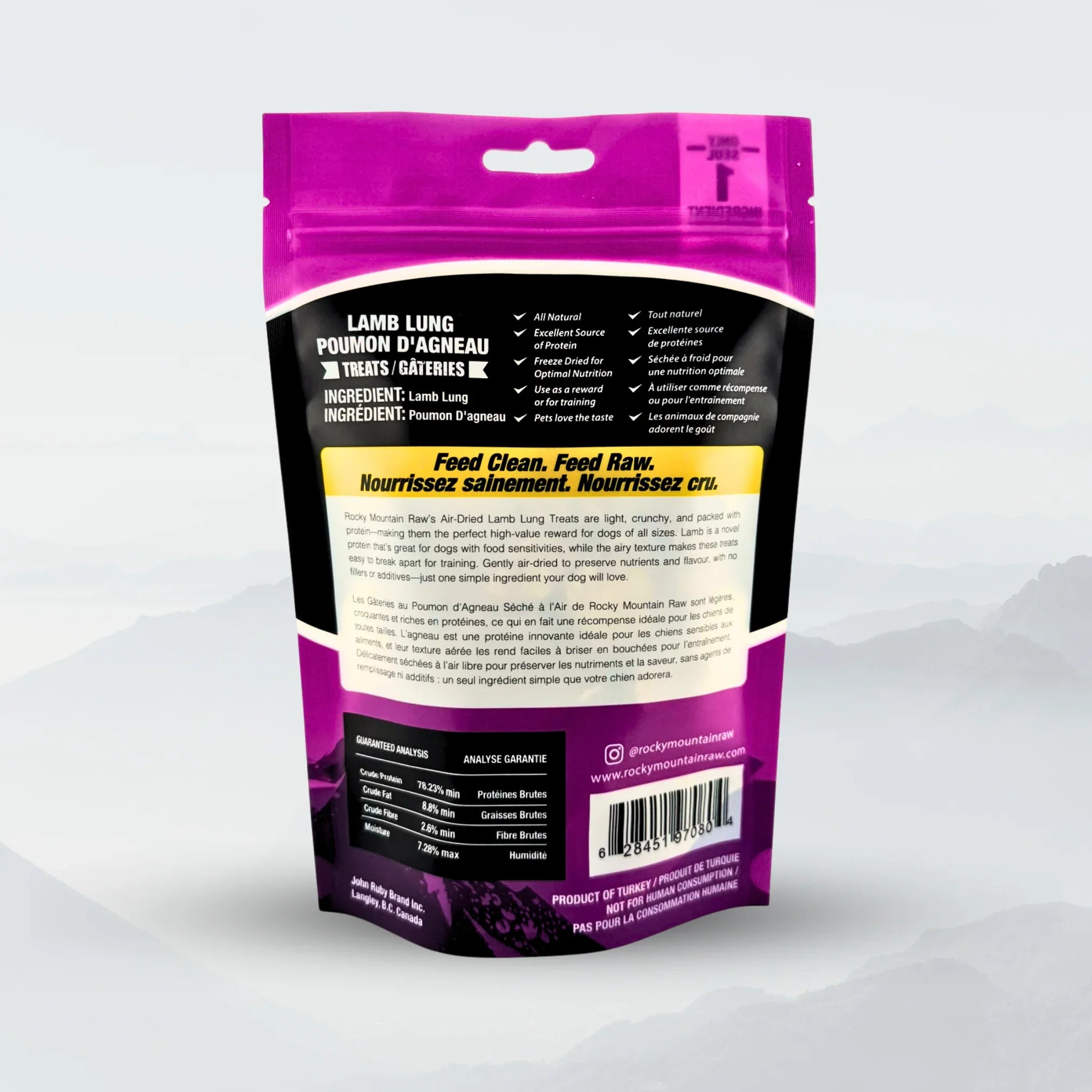 Rocky Mountain Raw Air-Dried Lamb Lung