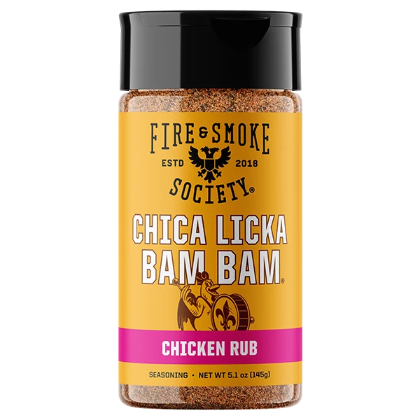 Fire & Smoke Society Chica Licka Bam Bam Chicken Rub 10.7 oz Cajun poultry seasoning