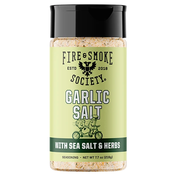 Fire & Smoke Society Garlic Salt 7.7 oz all-purpose garlic herb seasoning