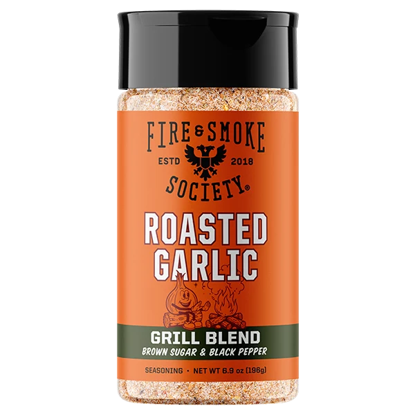 Fire & Smoke Society Roasted Garlic Seasoning 6.9 oz all-purpose garlic grill seasoning