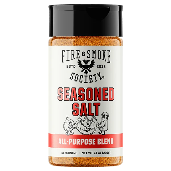 Fire & Smoke Society Seasoned Salt 7.1 oz all-purpose seasoning for meat and vegetables