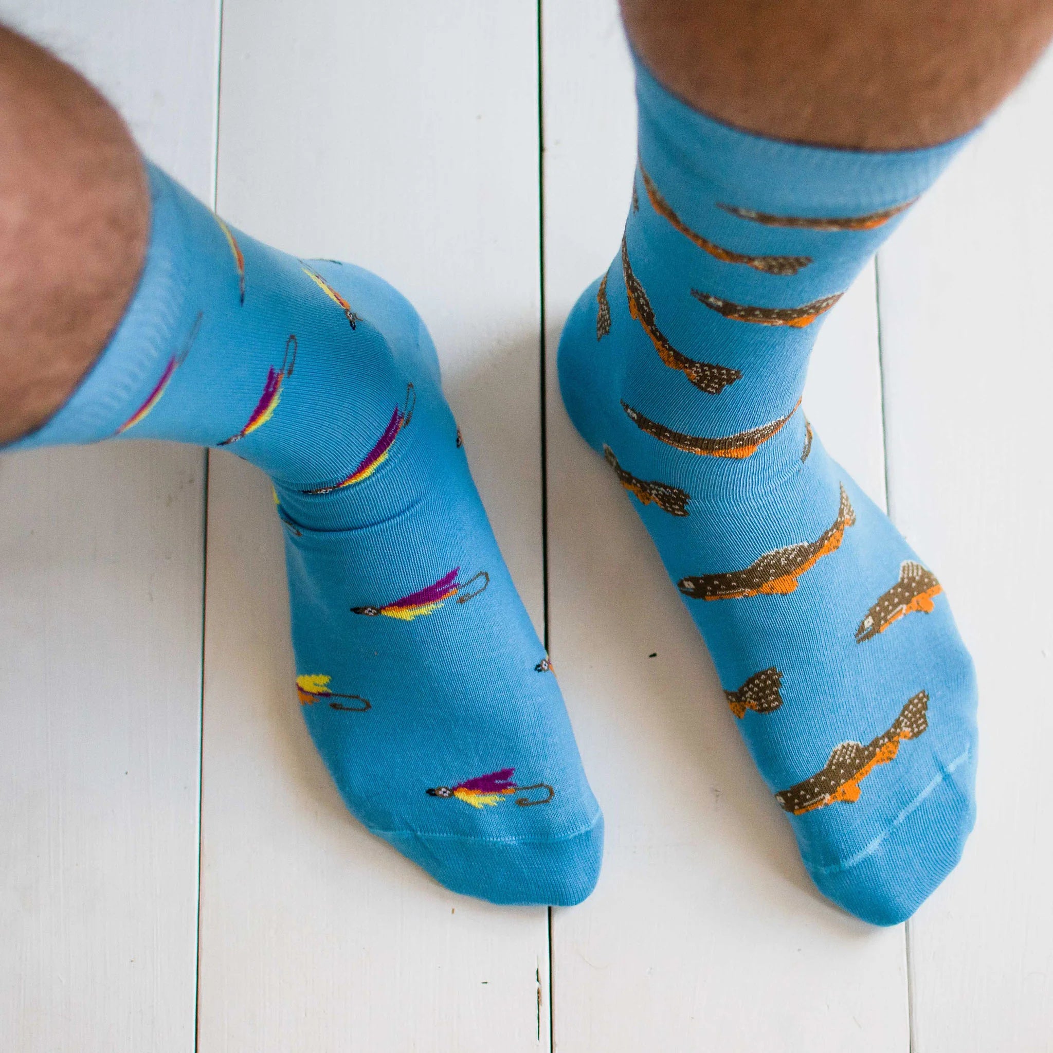 Friday Sock Co Men's Trout & Fly Socks
