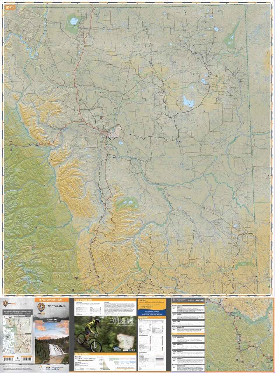 Backroad Maps Northeastern BC - Recreation Map