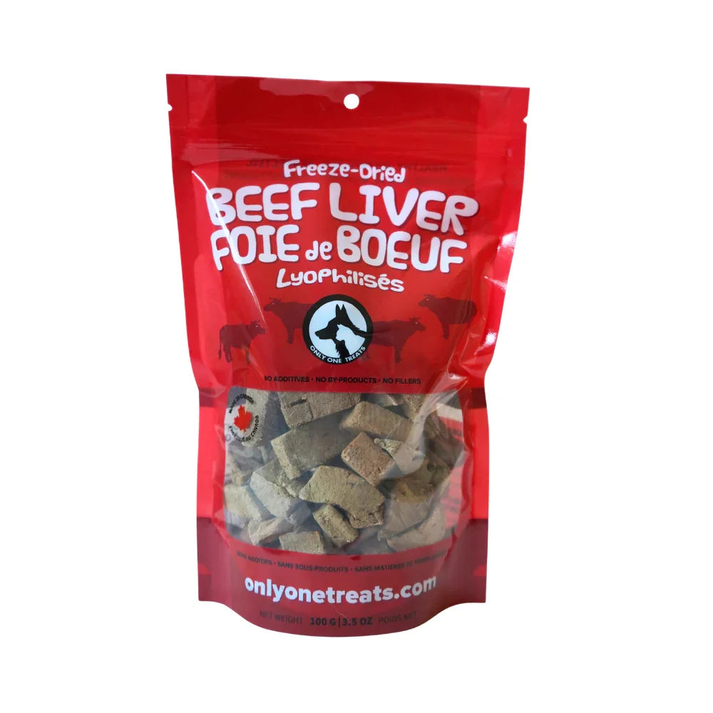Only One Treats Freeze-Dried Beef Liver 100g