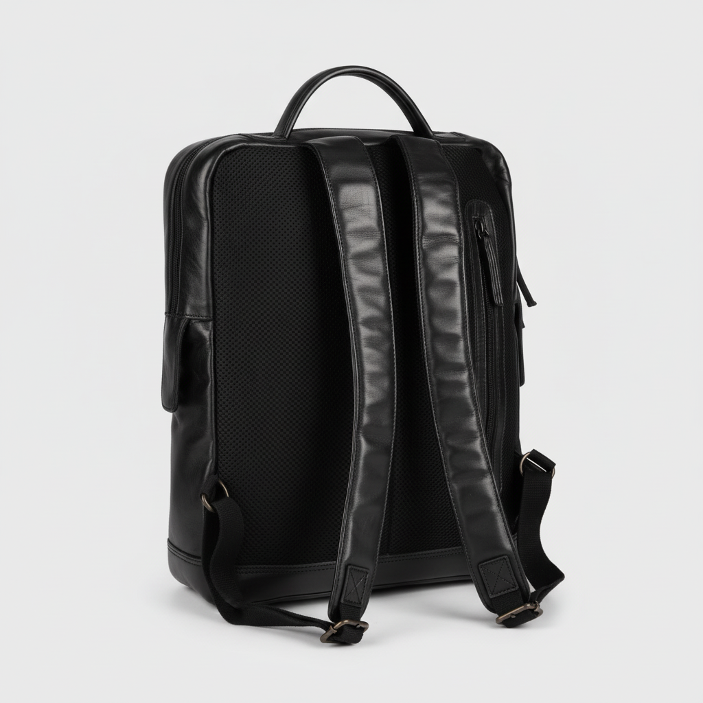 MET Two Strap Adjustable Leather Backpack