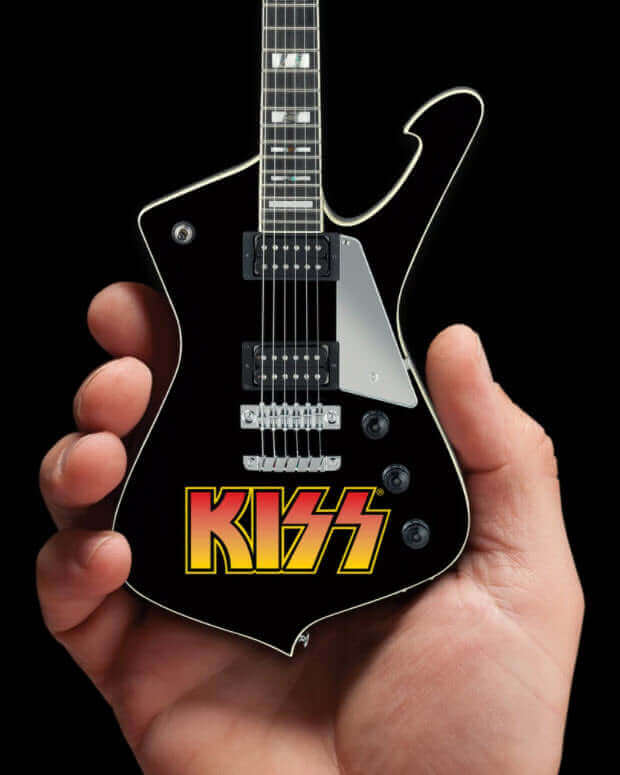 KISS® Paul Stanley Iceman Miniature Guitar Model