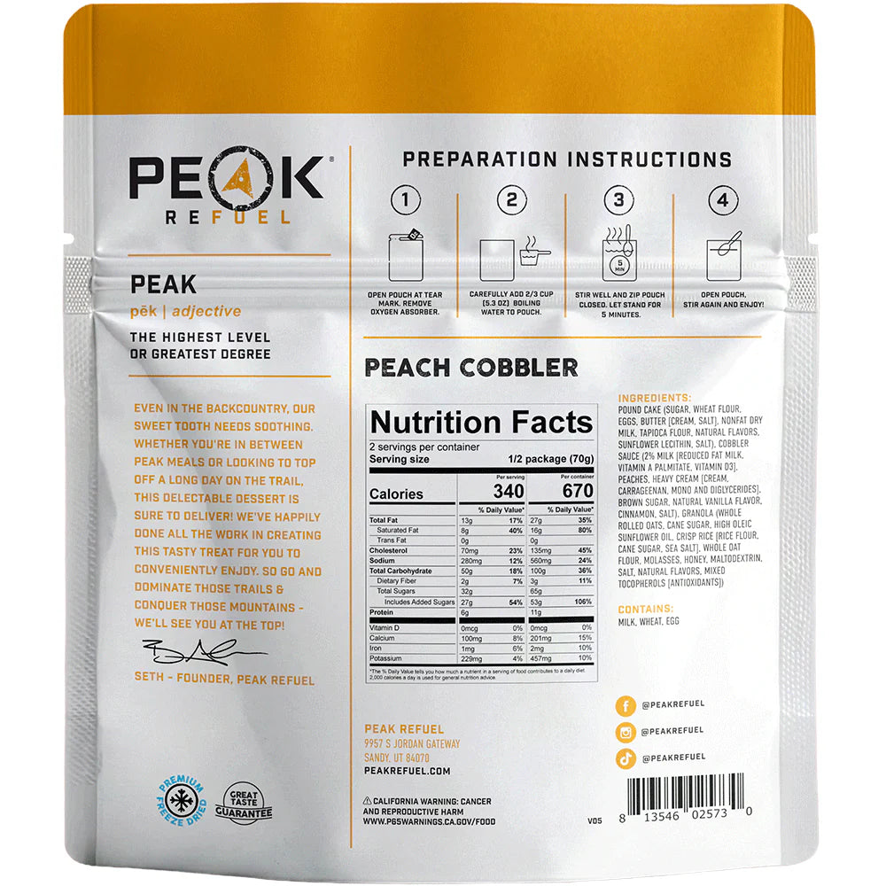 Peak Refuel Peach Cobbler - Image 2