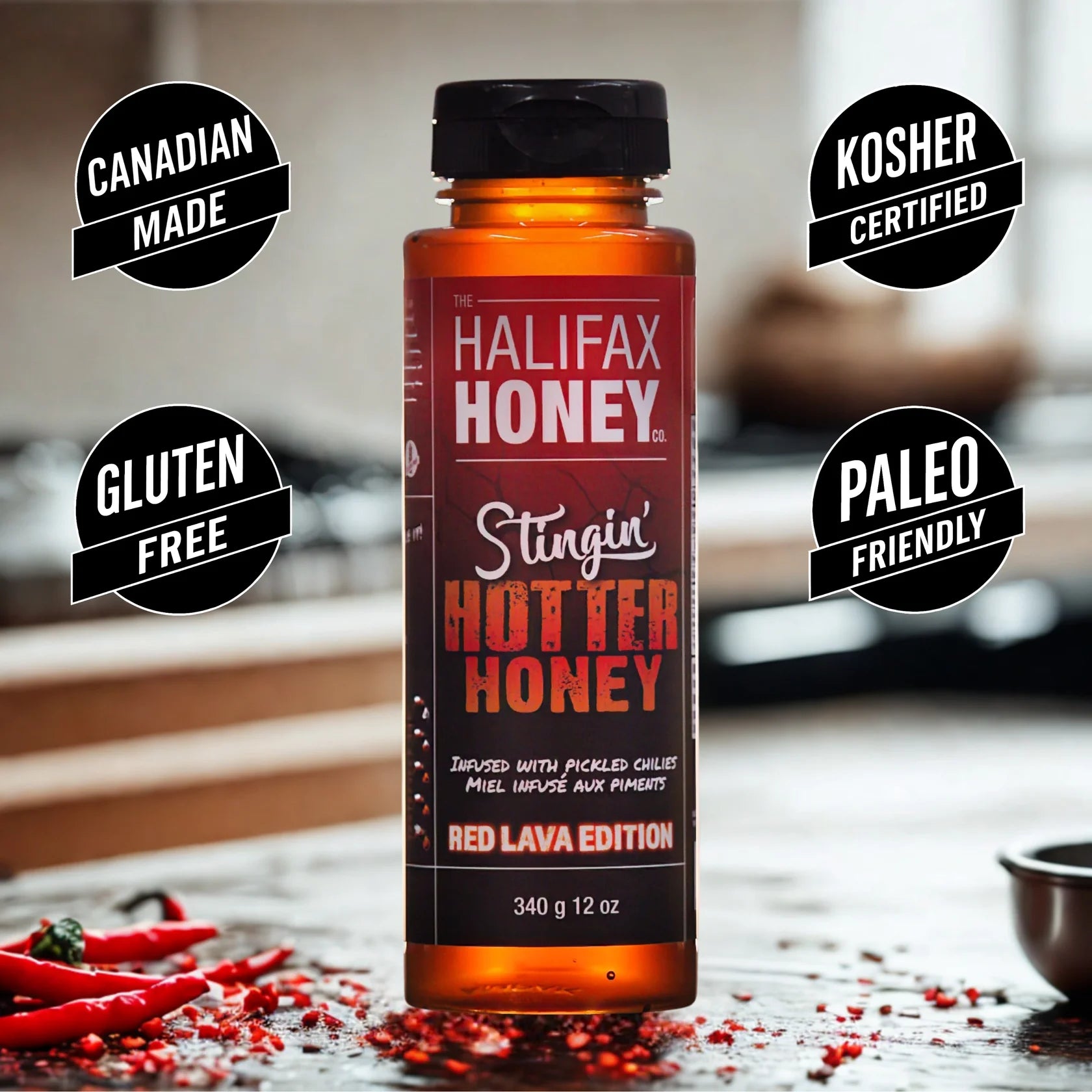 The Halifax Honey Co Stingin' Hotter Honey Red Lava