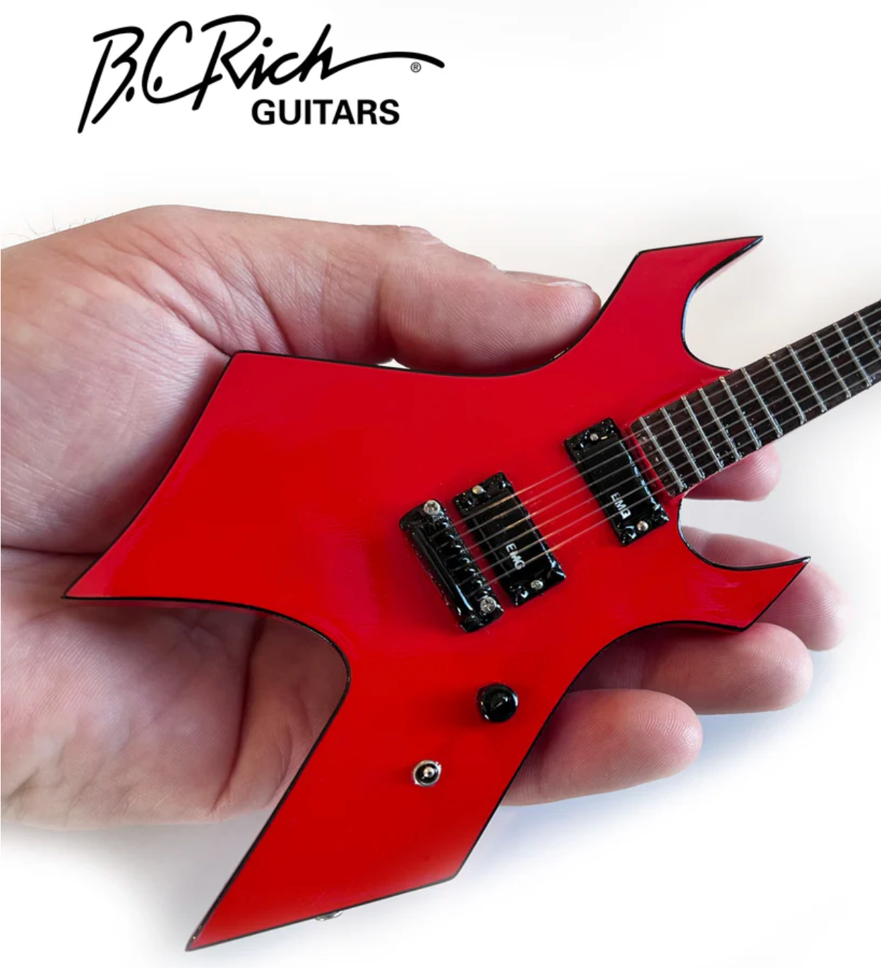 Mick Thompson Signature Red Warlock Miniature Guitar Replica Collectible