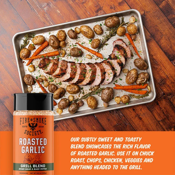 Fire & Smoke Society Roasted Garlic Seasoning – 6.9 oz - Image 3