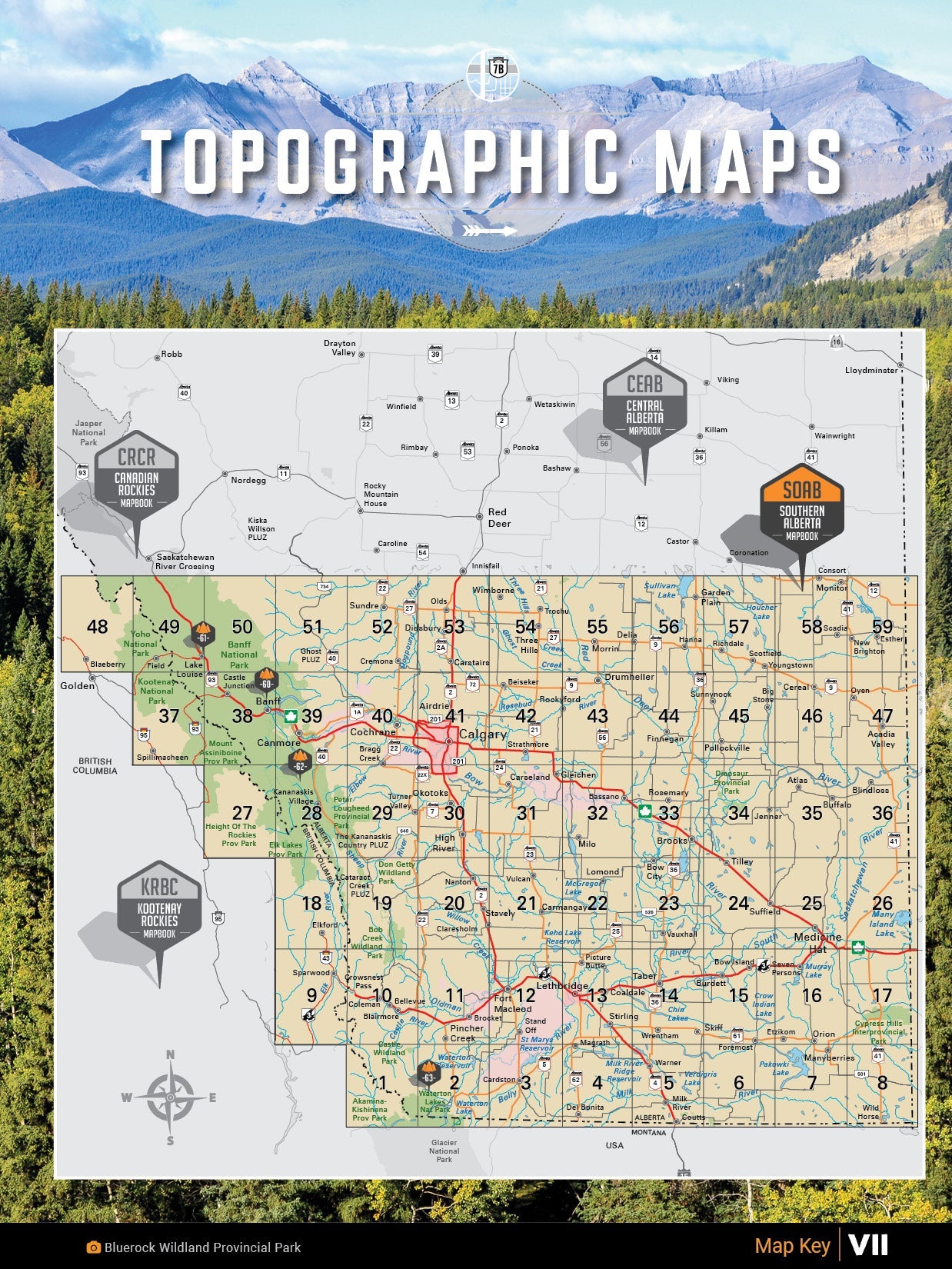 Backroad Maps Southern Alberta Backroad Mapbook