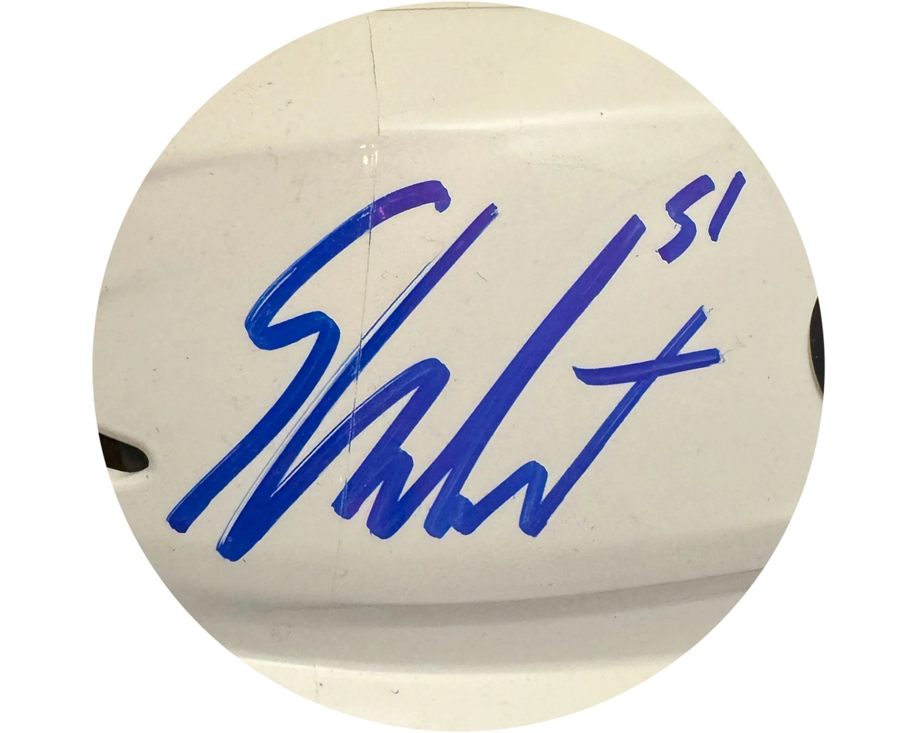 Shane Wright Autographed Seattle Kraken White CCM Replica Helmet - Image 2