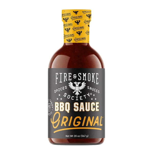 Fire & Smoke Society Original BBQ Sauce for ribs, pulled pork, chicken, burgers, and backyard barbecue